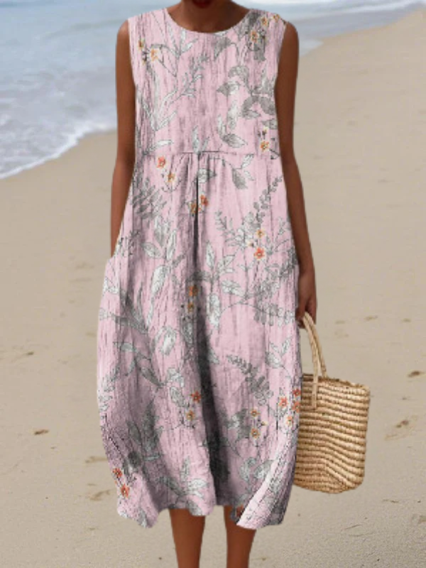 Nora Botanical Midi Dress Midi Dresses
