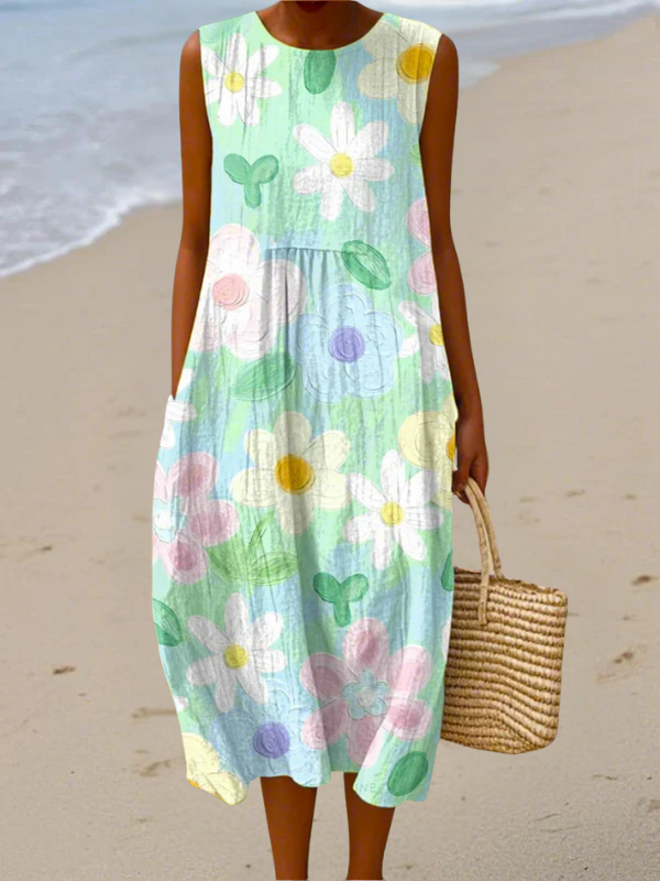 Erin Pastel Blossom Midi Dress Midi Dresses