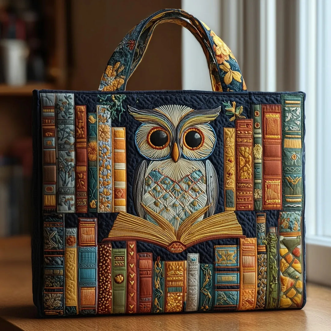 Owl Antique Books Handmade Bags
