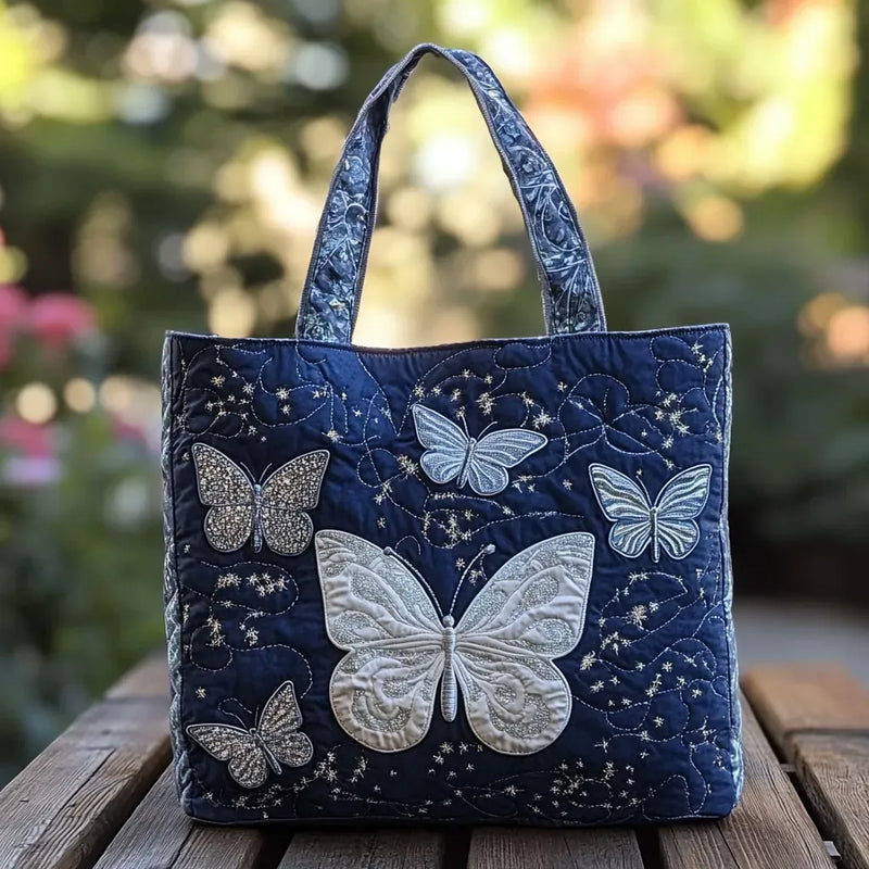 Silver Butterfly Handmade Bags