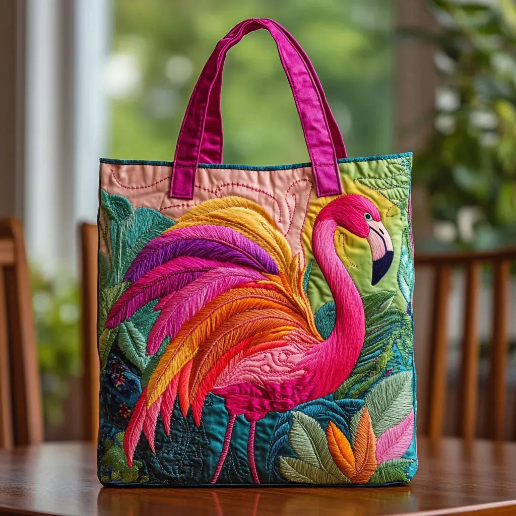 Rainbow Flamingo Handmade Bags