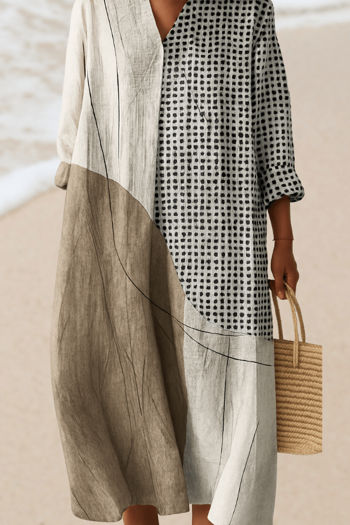 Dune & Grid Dress Dresses