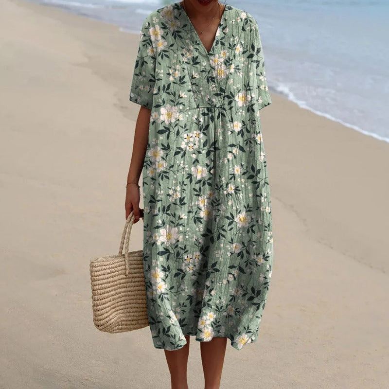 Keira Elegant Floral Summer Dress Summer Dresses