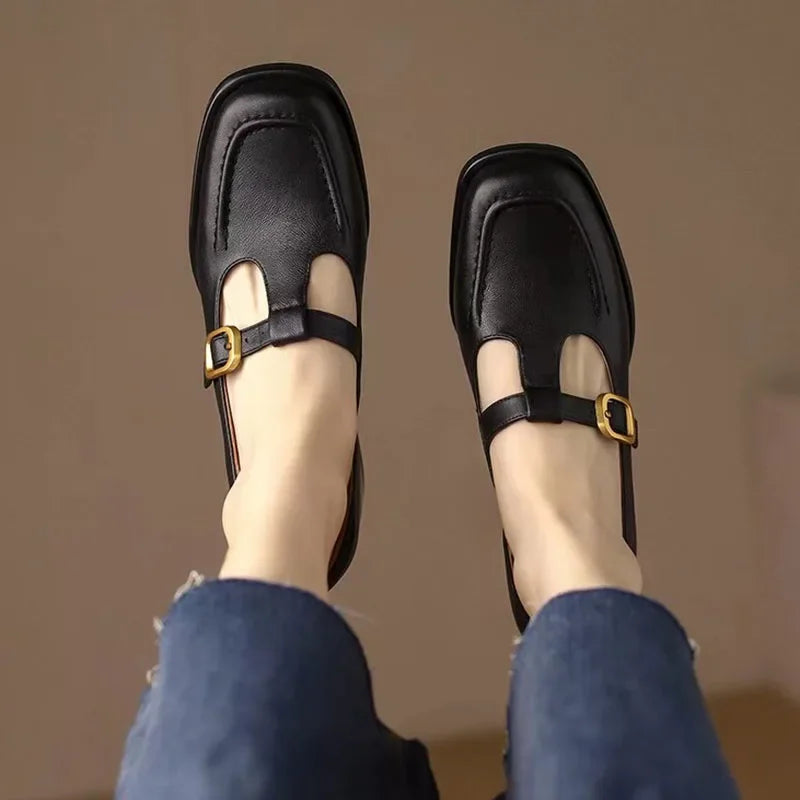 Ysolenne T-Strap Heeled Sandals