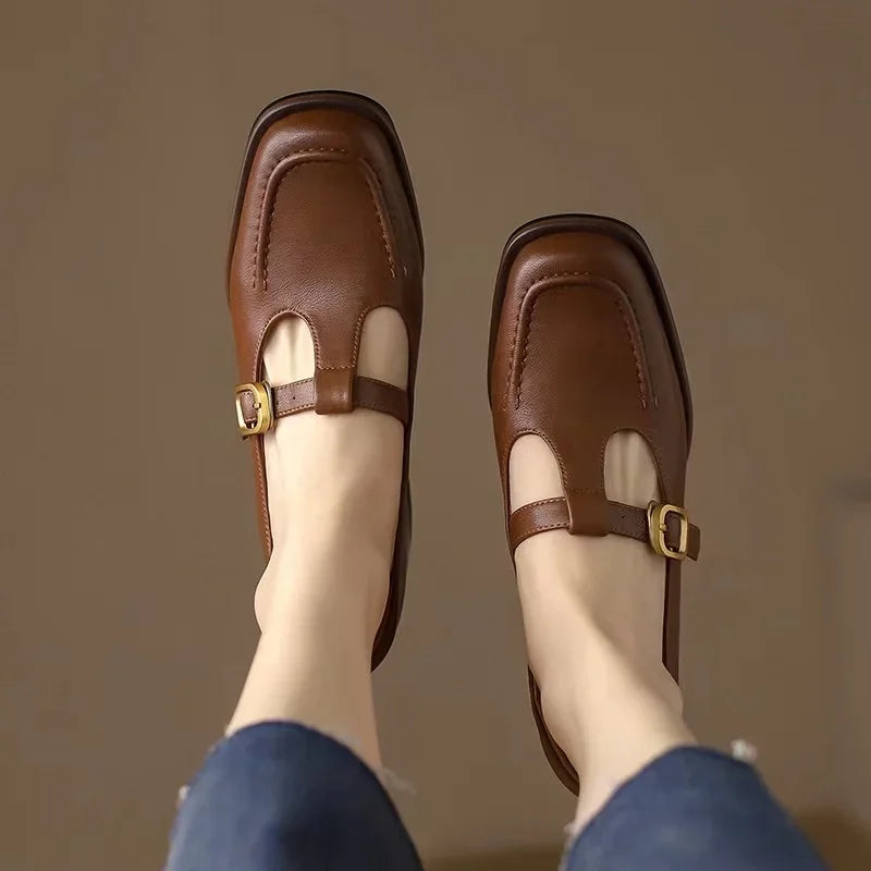 Ysolenne T-Strap Heeled Sandals