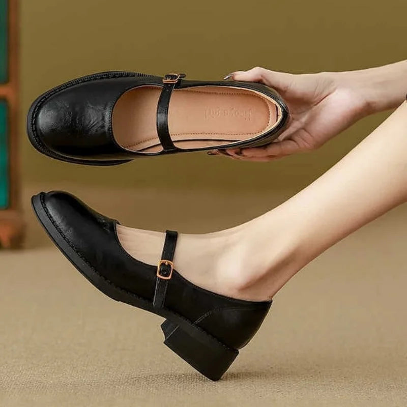 Classic Comfort Mary Janes Made Of Leather Mary Janes