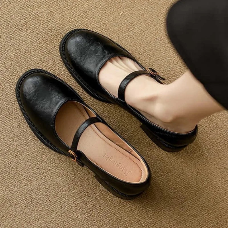 Classic Comfort Mary Janes Made Of Leather Mary Janes
