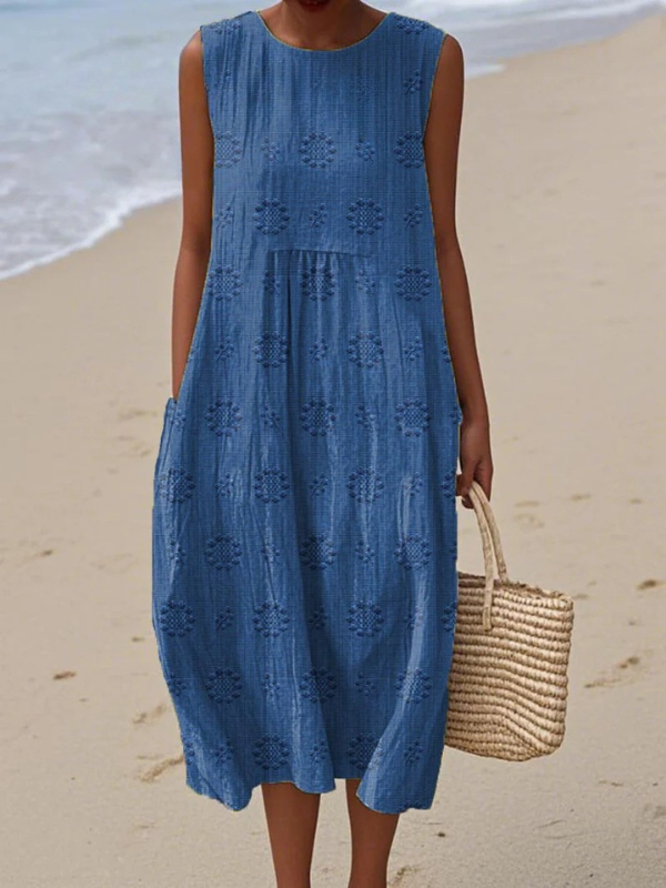 Sara Patterned Midi Dress Midi Dresses