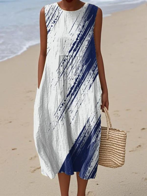 Faith Brushstroke Midi Dress Midi Dresses