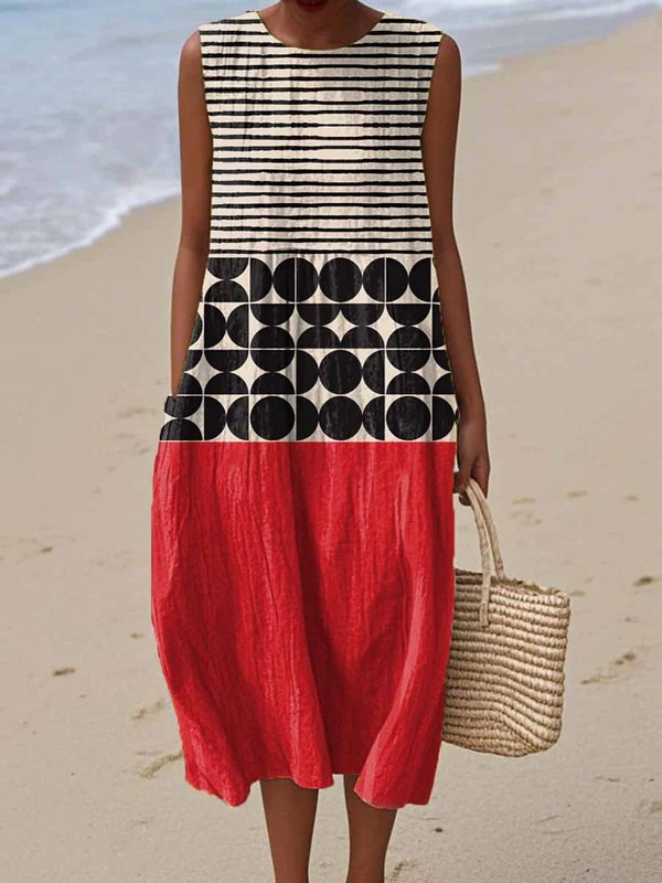 Jane Colorblock Midi Dress Midi Dresses