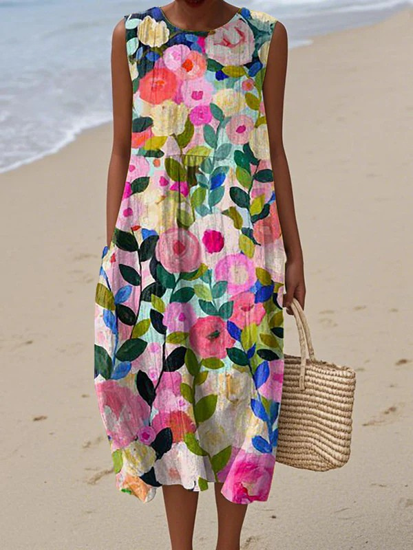 Ava Floral Midi Dress Midi Dresses