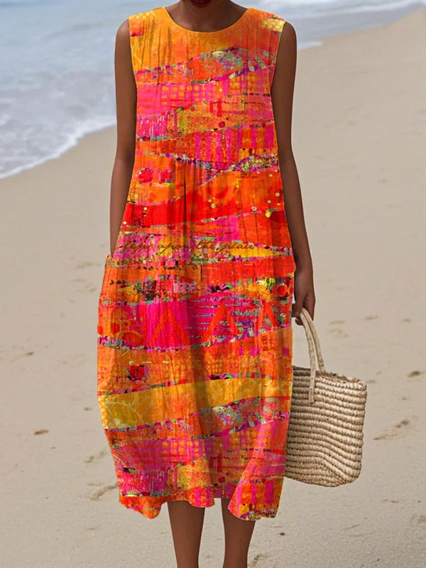 Faye Sunset Midi Dress Midi Dresses