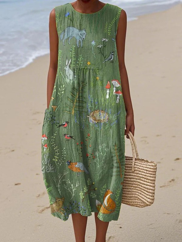 Hope Woodland Midi Dress Midi Dresses