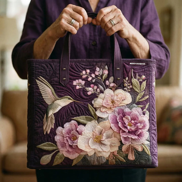 Hummingbirds Orchids Handmade Bags