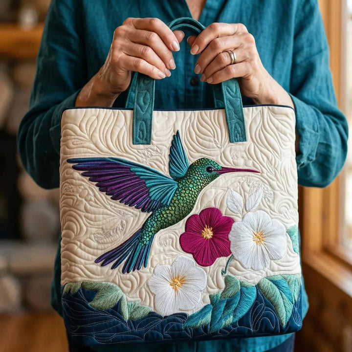 Hummingbird & Flower Handmade Bags